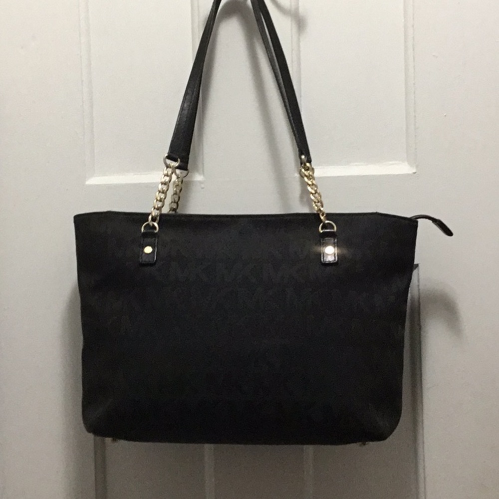 Micheal Kors MK Printed Fabric Tote - Picture 8 of 8